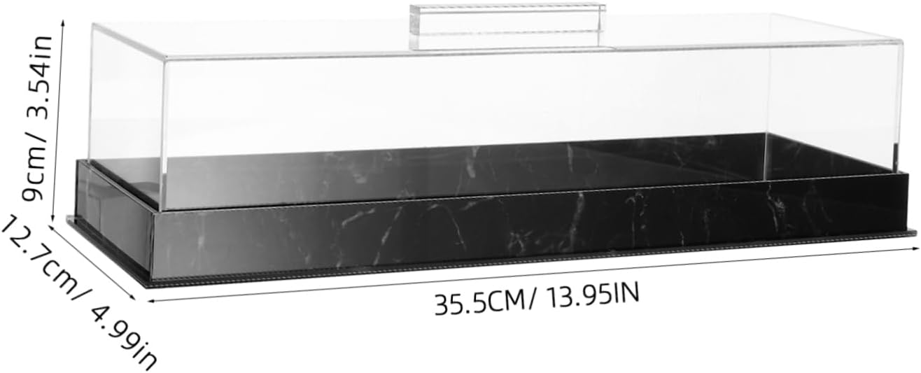 Wholesale OEM ODM Cabilock Acrylic Rectangular Cake Tray with Lid Elegant Marble Display Stand for Desserts Pastries and Baked Goods for Home Use Parties and Celebrations Factory & Supplier
