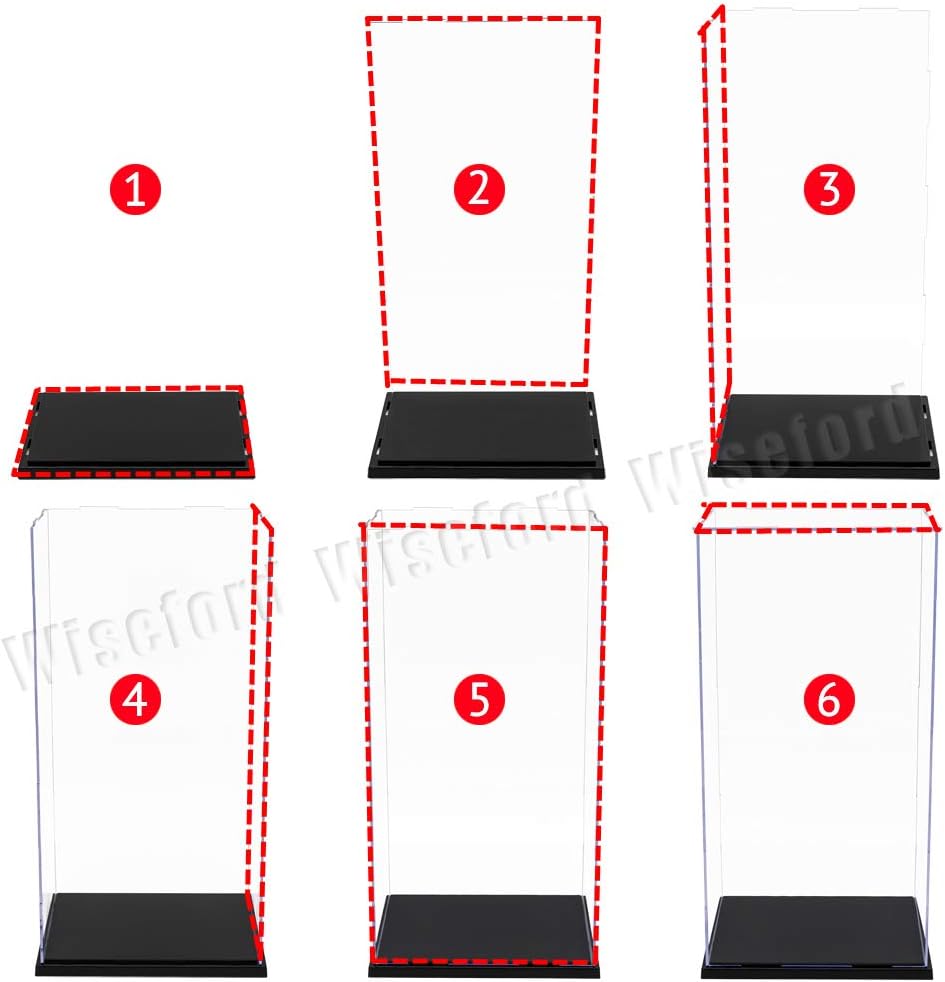 Wholesale OEM ODM Acrylic Display Case for Figures: (7.2 x 5.6 x 14.6 inch) for 12 inch Doll Figure Clear Box for Collectibles, Assembly Required Factory & Supplier
