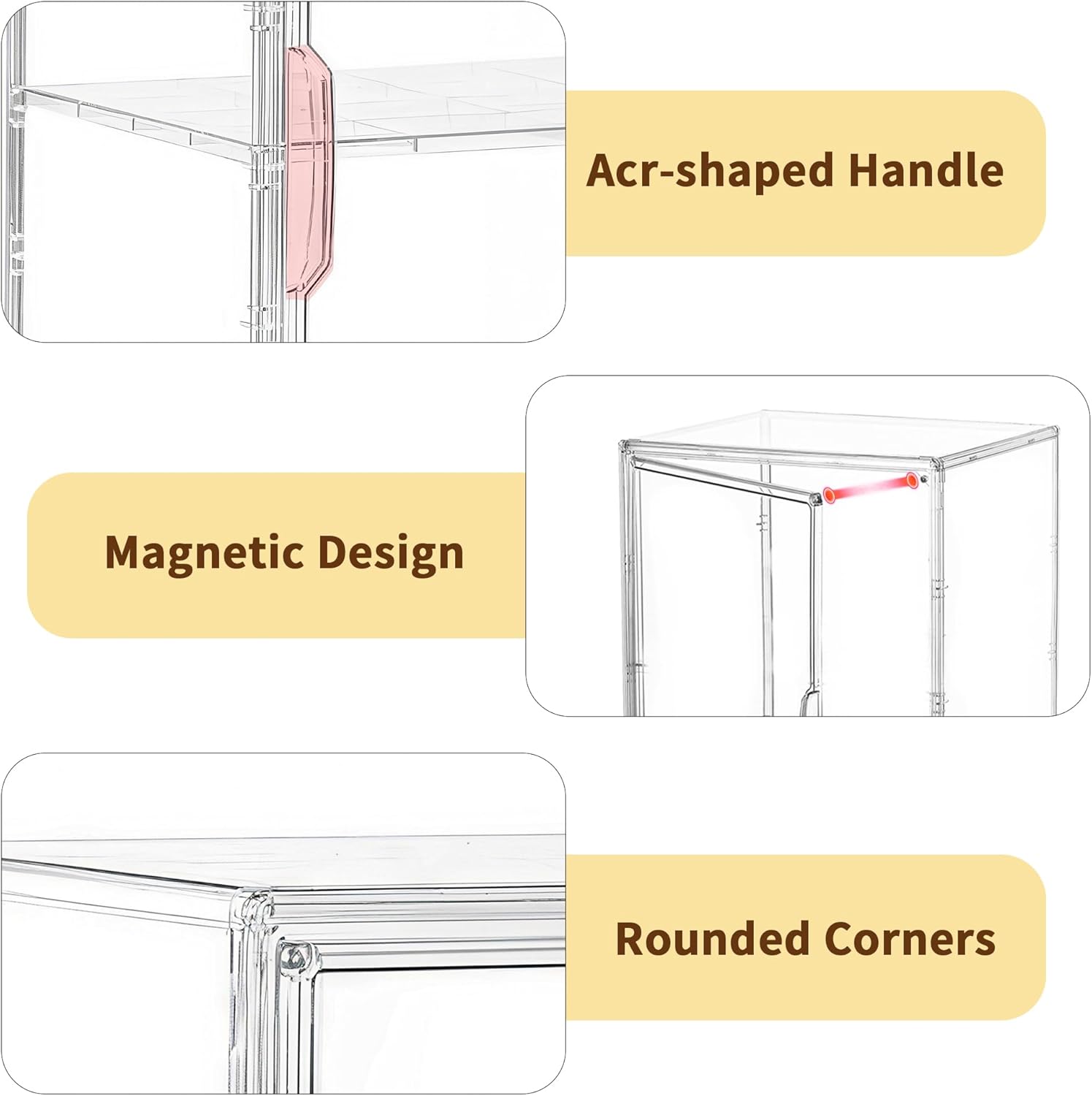 Wholesale OEM ODM Pastry Display Case, Large Bread Box for Kitchen Countertop, 3 Layers Adjustable Clear Bread Storage with Magnetic Door, Bread Container for Bread, Bagel, Donut Factory & Supplier